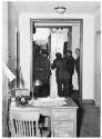 Engineers bringing Mark I crates into the Cruft Laboratory at Harvard University, 1 February 19…
