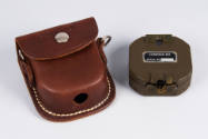 M2 prismatic compass in leather case