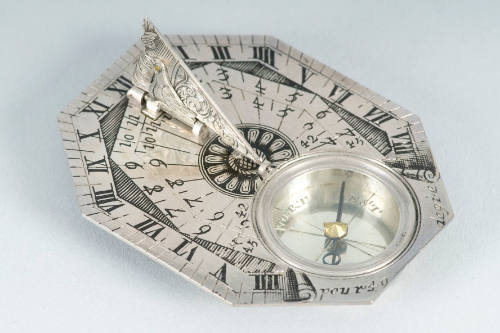 Butterfield-type sundial with case