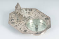 Butterfield-type sundial with case
