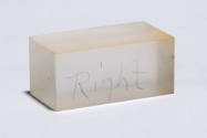 quartz prism, right-handed polarity