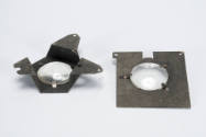 mounted magnifying lenses for projection microscopy (?)