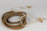 Rubber tube with glass stopcocks.