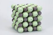 mineral molecular model: unidentified, two-atom, cubic