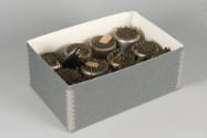 gray storage box with transformers