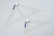 pair of right triangles with handles, 45° and 30°/60°/90°